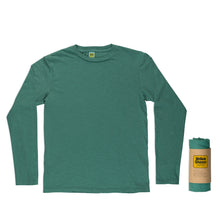 Load image into Gallery viewer, Rolled Long sleeve Crew neck Tee / Foggy Green