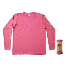 Load image into Gallery viewer, Rolled Long sleeve Crew neck Tee / Radiant Red