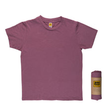Load image into Gallery viewer, Rolled Short sleeve Crew neck Tee / Plum