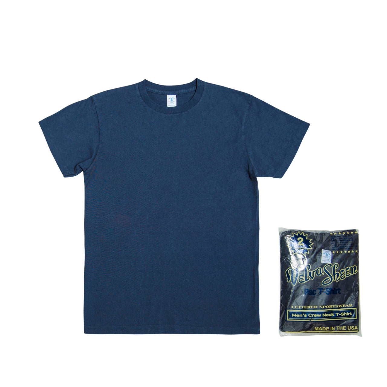 Short sleeve Crew neck Tee (2 Shirts Pac) / Navy – VELVA SHEEN