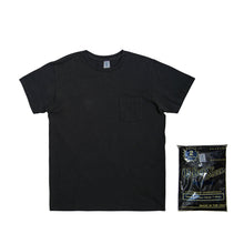 Load image into Gallery viewer, Short sleeve Crew neck Tee w/pocket (2 Shirts Pac) / Black