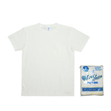 Load image into Gallery viewer, Short sleeve Crew neck Tee w/pocket (2 Shirts Pac) / White