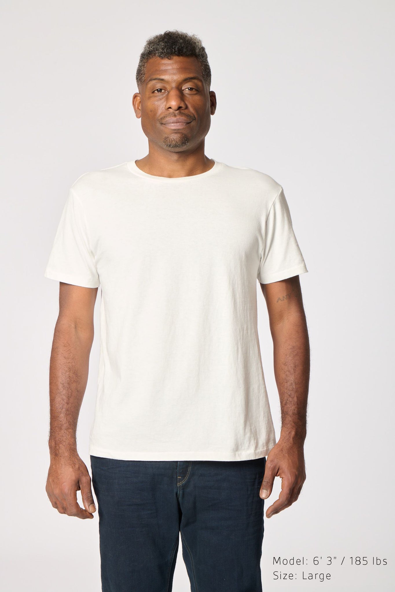 Short sleeve Crew neck Tee (2 Shirts Pac) White