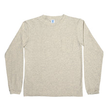 Load image into Gallery viewer, Long sleeve Crew neck Tee w/pocket / Oatmeal
