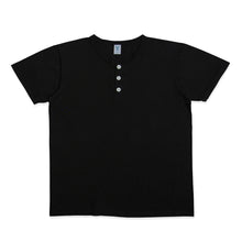 Load image into Gallery viewer, S/S Henley Tee / Black
