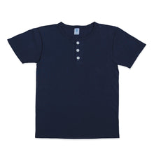 Load image into Gallery viewer, S/S Henley Tee / Navy
