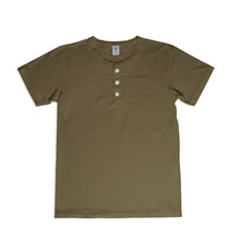 Load image into Gallery viewer, S/S Henley Tee / Olive Drab
