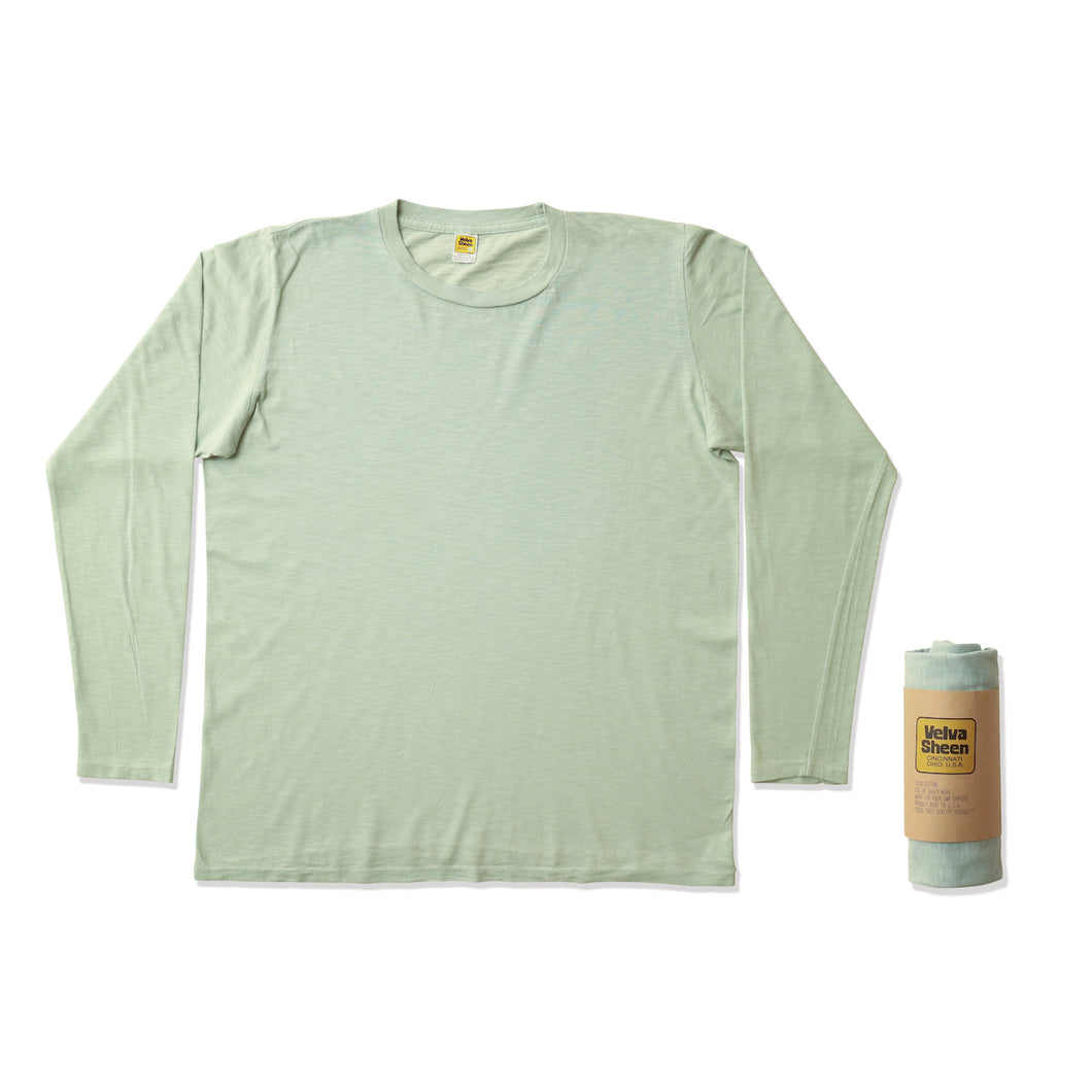 Rolled Long sleeve Crew neck Tee / Nephrite