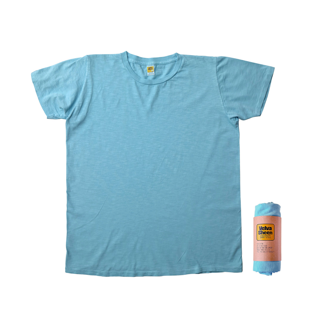Rolled Short sleeve Crew neck Tee / Jade