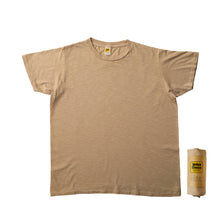 Load image into Gallery viewer, Rolled Short sleeve Crew neck Tee / Smokey Beige

