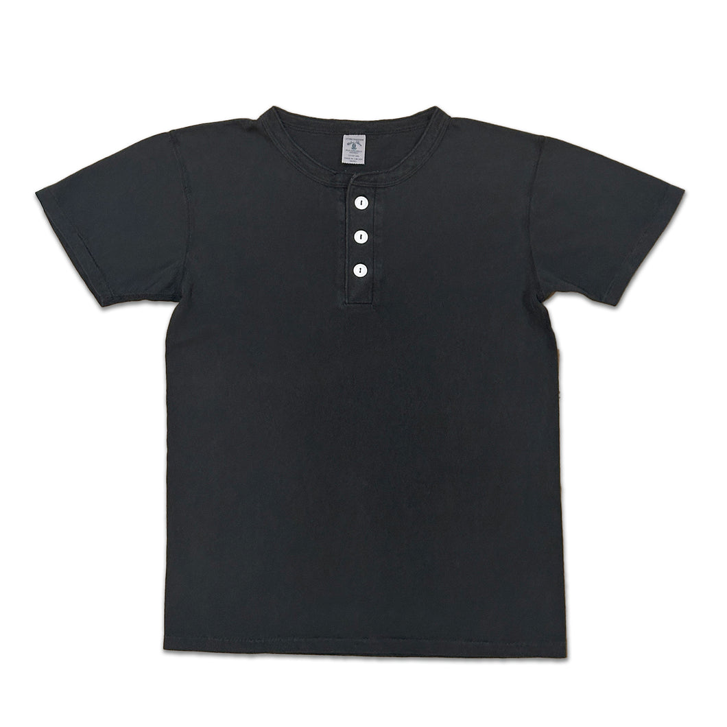 Pigment S/S Henley Tee / Black