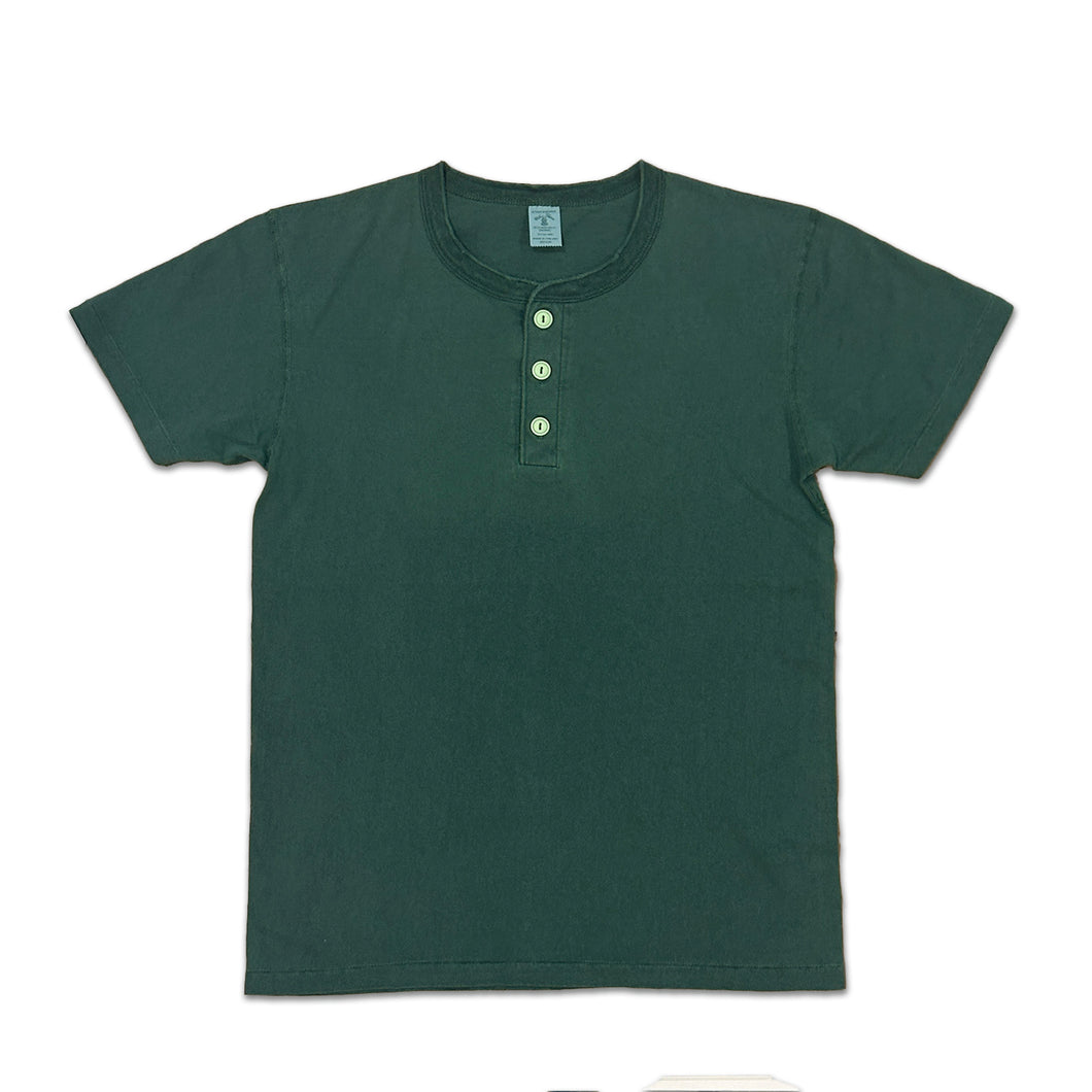 Pigment S/S Henley Tee / Green