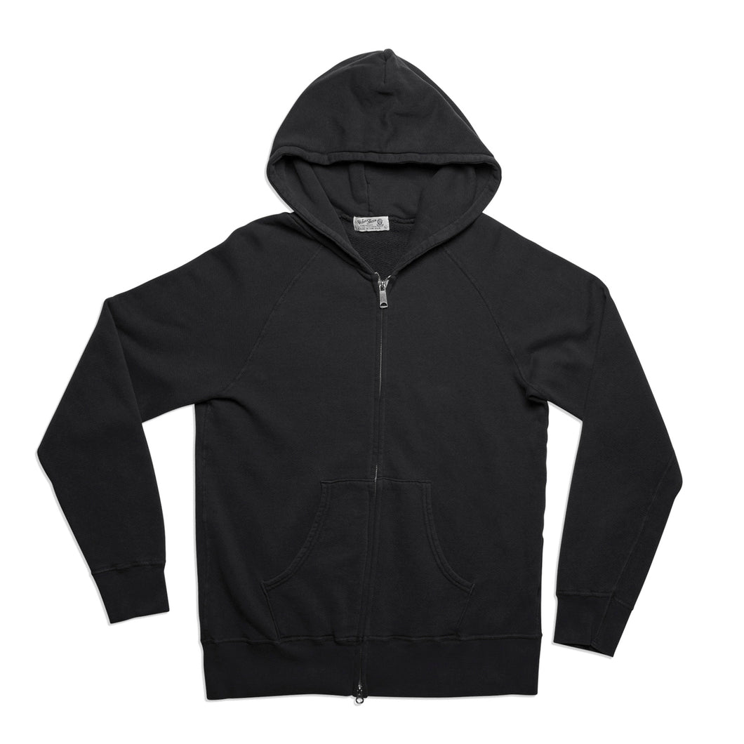 Pigment Hooded W-Zip Sweat / Black