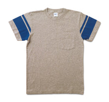 Load image into Gallery viewer, College Arm Stripe Tee / H.Grey/Blue
