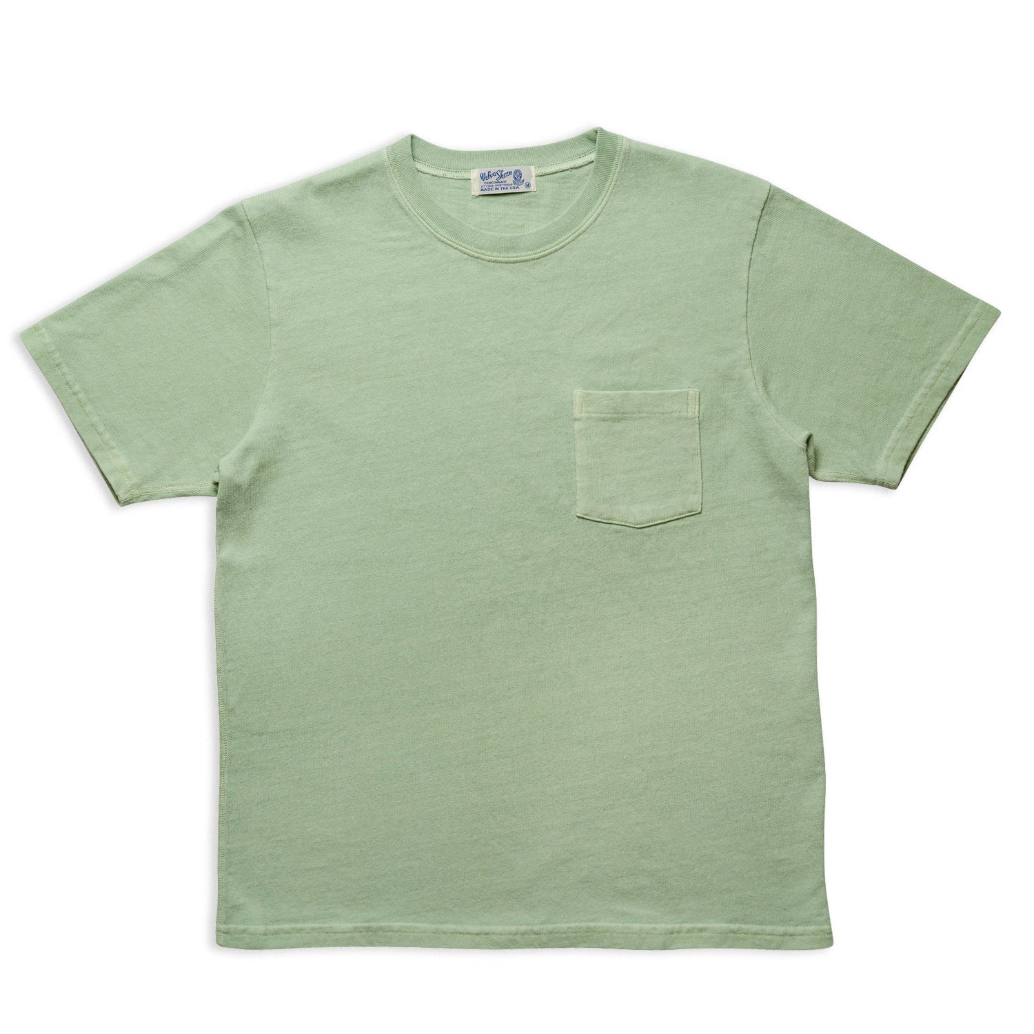 Heavy oz Pigment S/S C/N Tees w/Pkt – VELVA SHEEN
