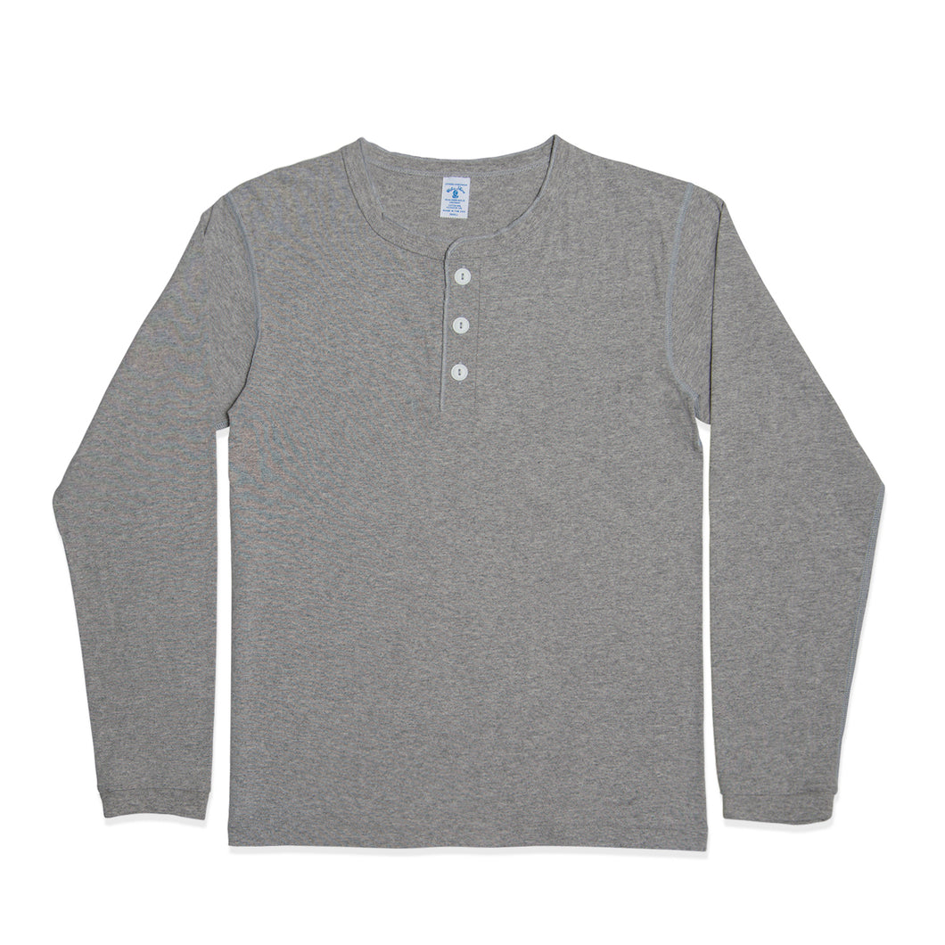 L/S Henley Tee / H.Grey