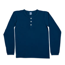 Load image into Gallery viewer, L/S Henley Tee / Navy
