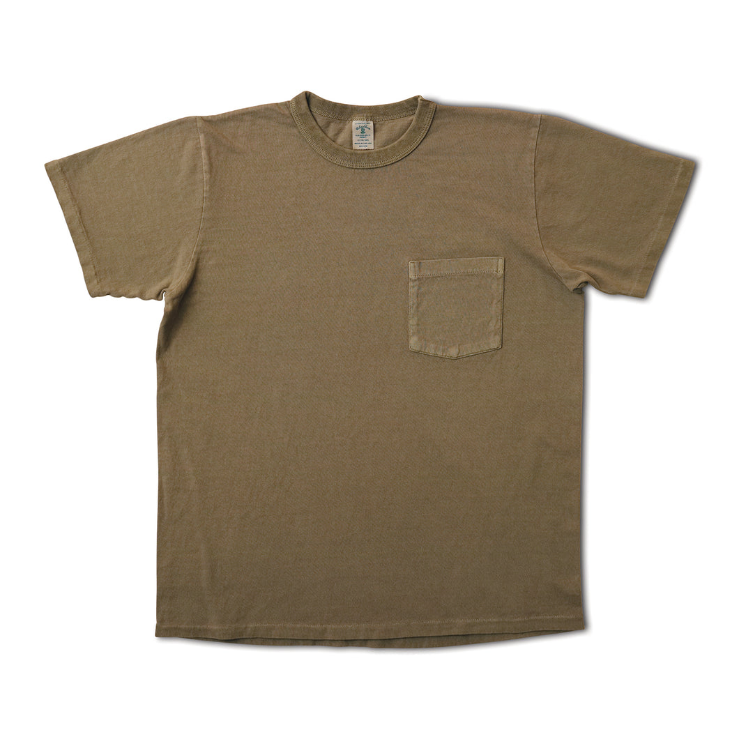 Pigment S/S C/N Tee w/PKT / Red Grey