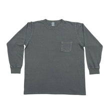 Load image into Gallery viewer, Pigment L/S Tee w/PKT / Gunmetal
