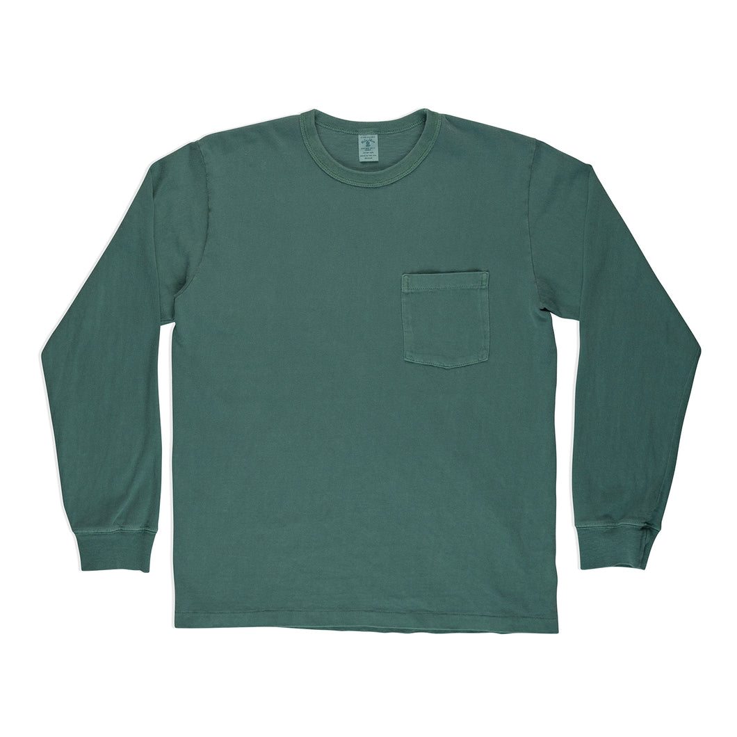 Pigment L/S Tee w/PKT / Foggy Green