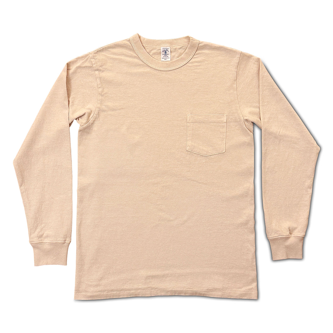 Pigment L/S Tee w/PKT / Oatmilk