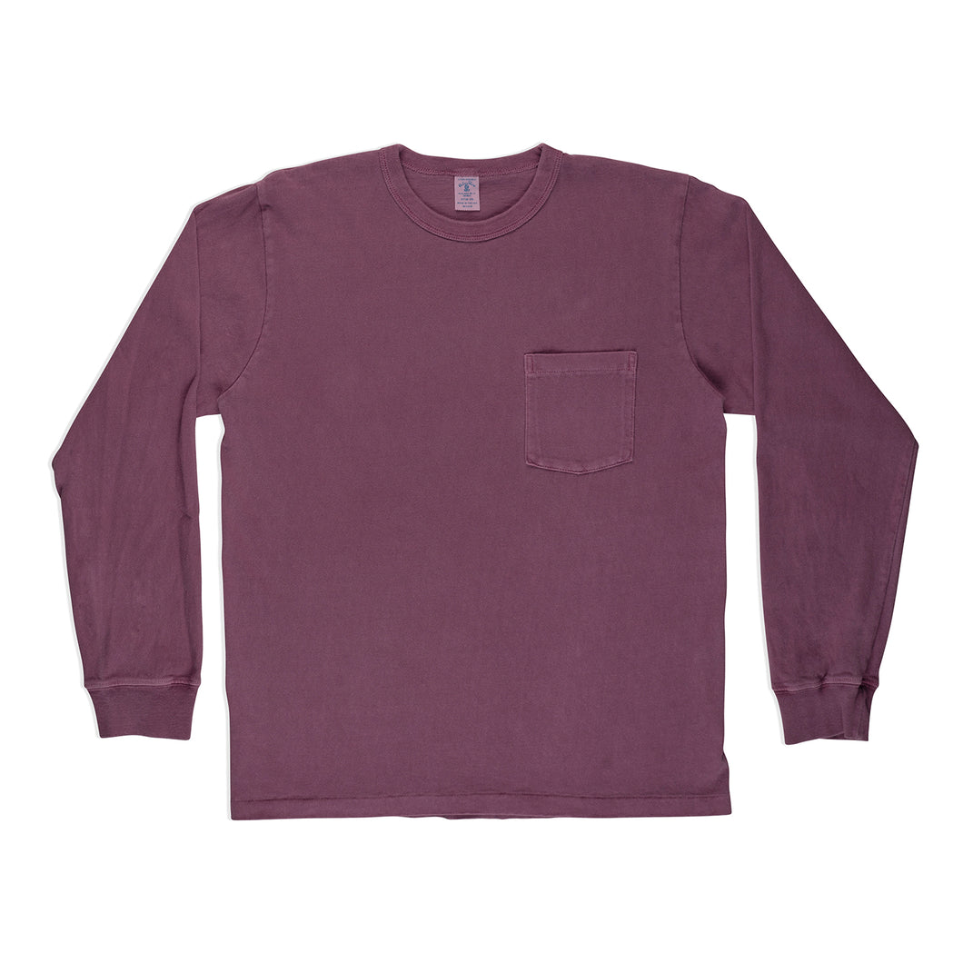 Pigment L/S Tee w/PKT / Plum