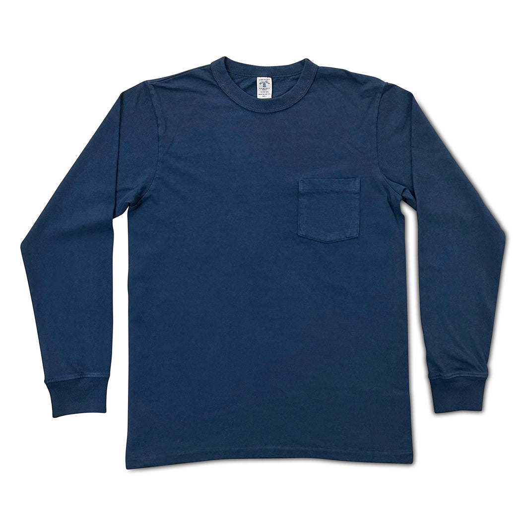 Pigment L/S Tee w/PKT / True Blue
