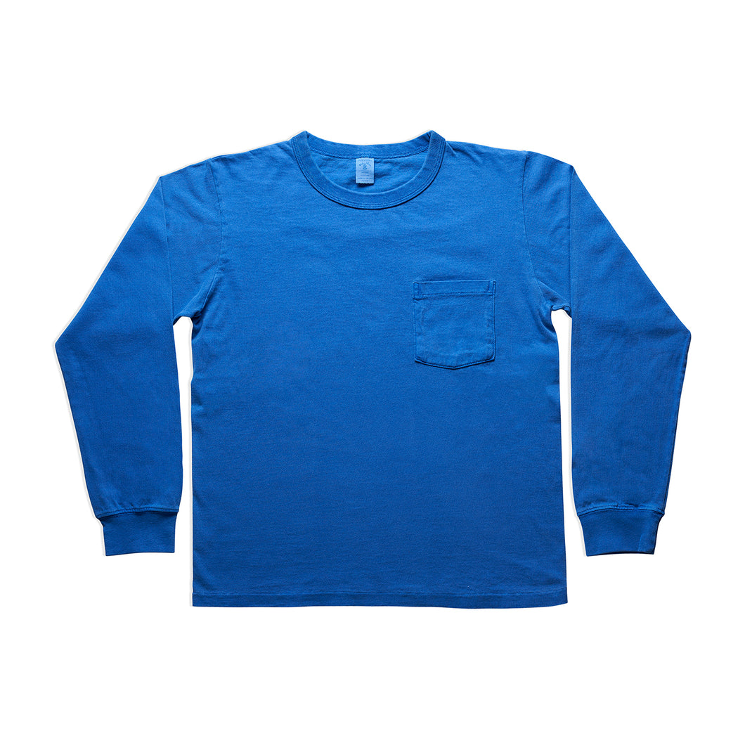 Pigment L/S Tee w/PKT / Marine Blue