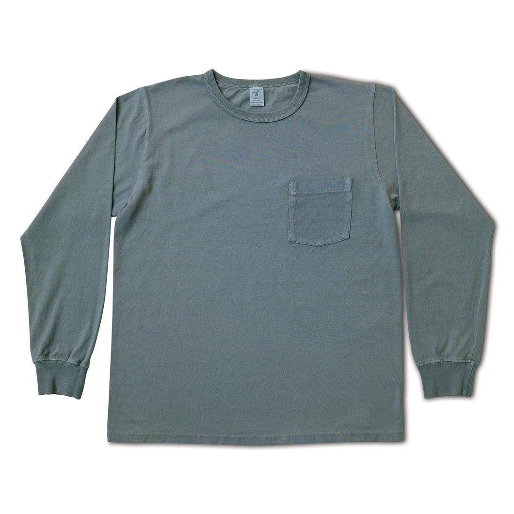 Pigment L/S Tee w/PKT / Stormy Sea