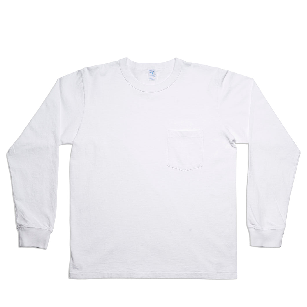 Pigment L/S Tee w/PKT / White