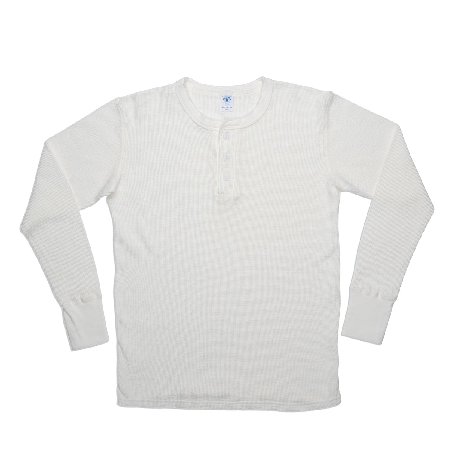Thermal L/S Henley Tee / White – VELVA SHEEN