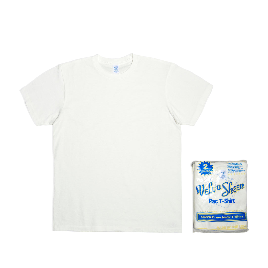 Short sleeve Crew neck Tee (2 Shirts Pac) / White