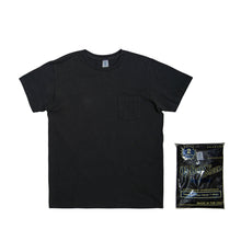 Load image into Gallery viewer, Short sleeve Crew neck Tee w/pocket (2 Shirts Pac) / Black
